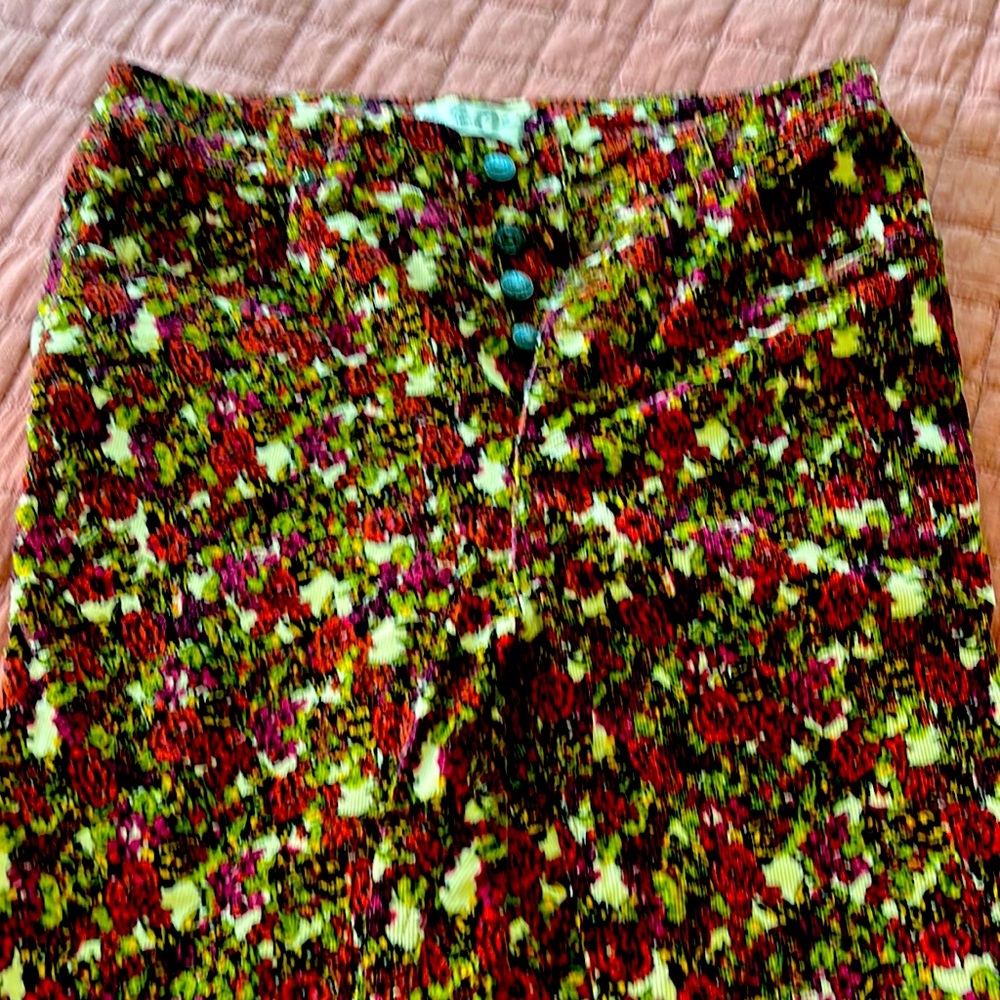 We The Free Floral Corduroy Pants